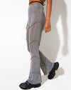 Image of Nizam Flare Trouser in Mesh Grey