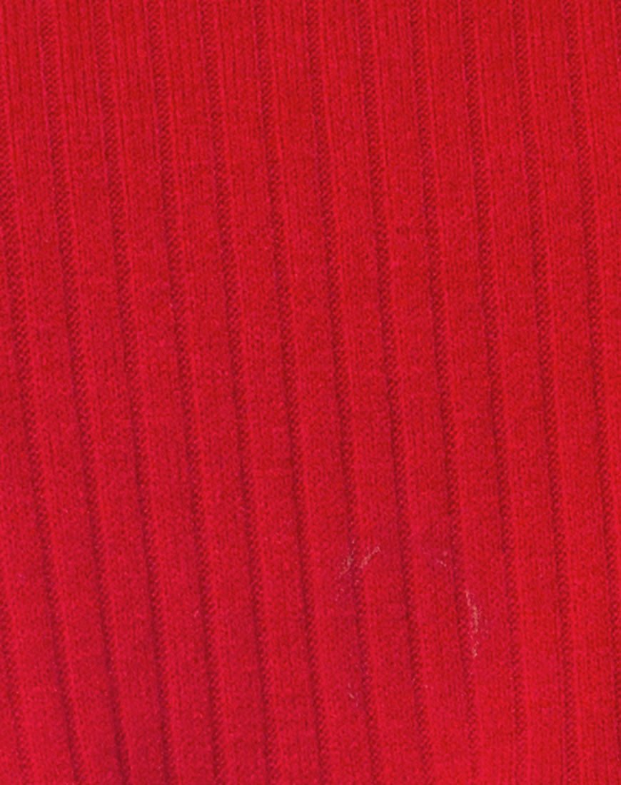 Image of Nizer High Neck Jumper in Red