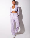 Image of Noly Cropped Blazer in Violet