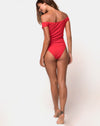 Image of Olivia Swimsuit in Baewatch Red