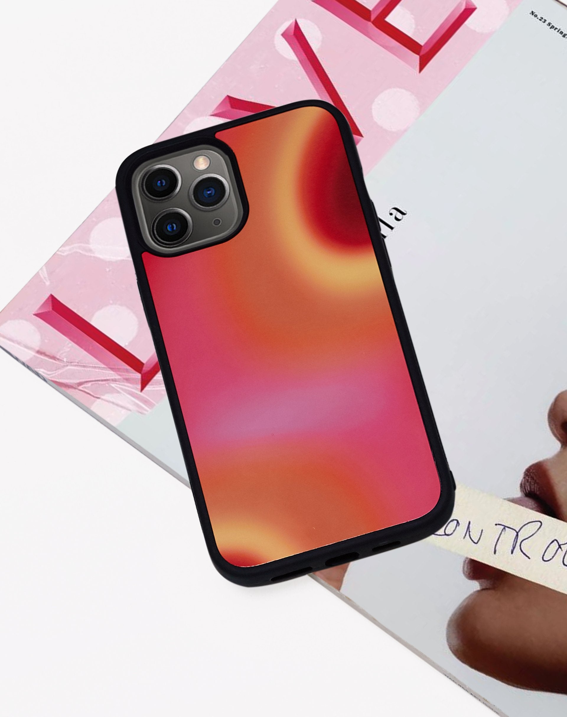 Image of MOTEL X OLIVIA NEILL Iphone Case in Triple Orb Pink and Red