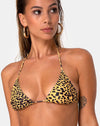 Image of Pami Bikini Top in Golden Cheetah