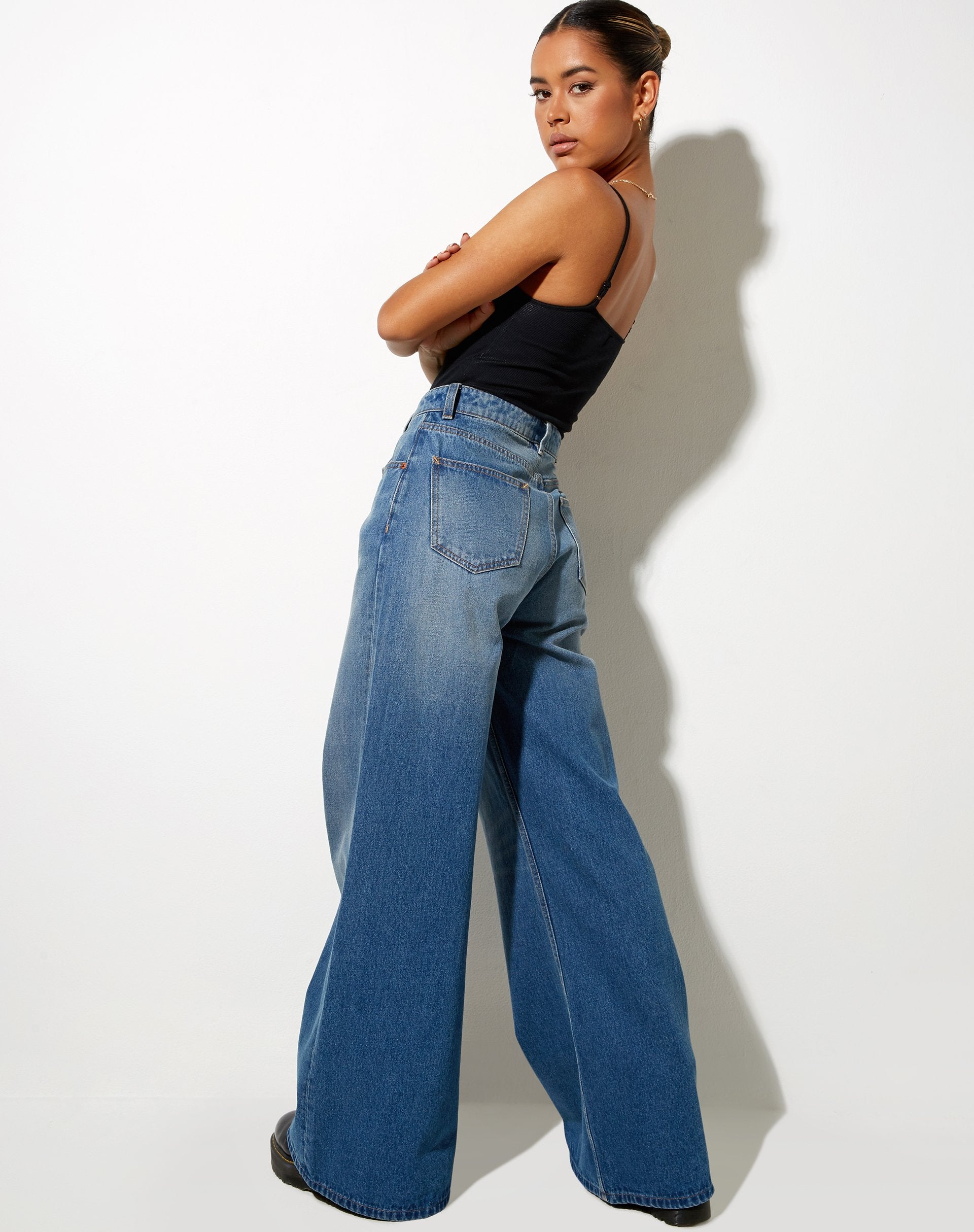 High waist parallel store jeans