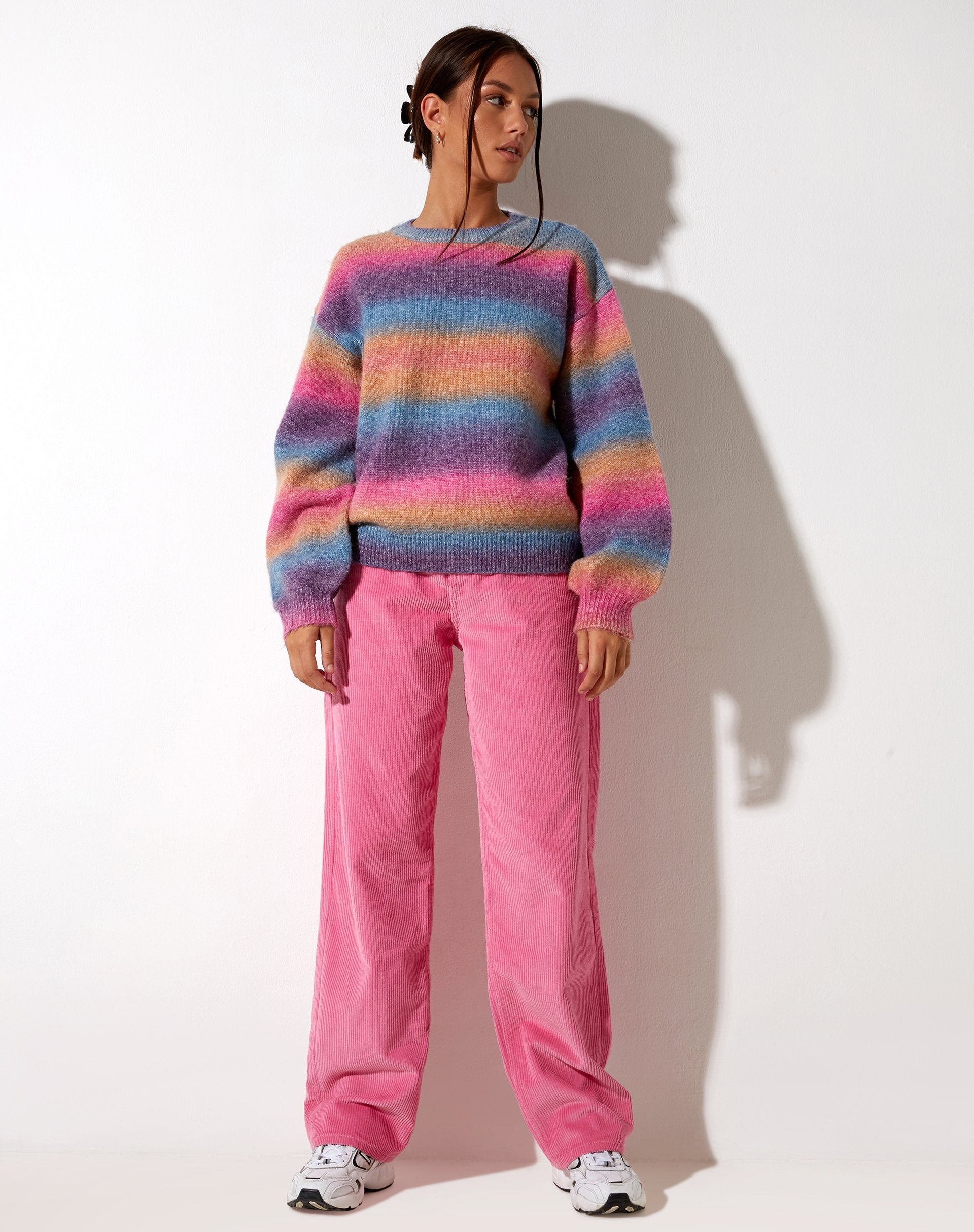 Image of Parallel Trouser in Cord Bubblegum Pink