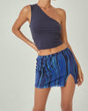 image of MOTEL X JACQUIE Pelma Mini Skirt in Colour Bleed Blue