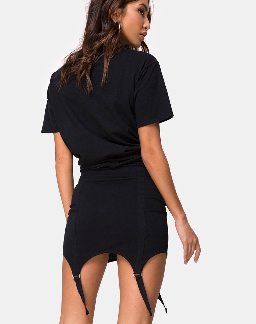 Pesta Mini Skirt in Black