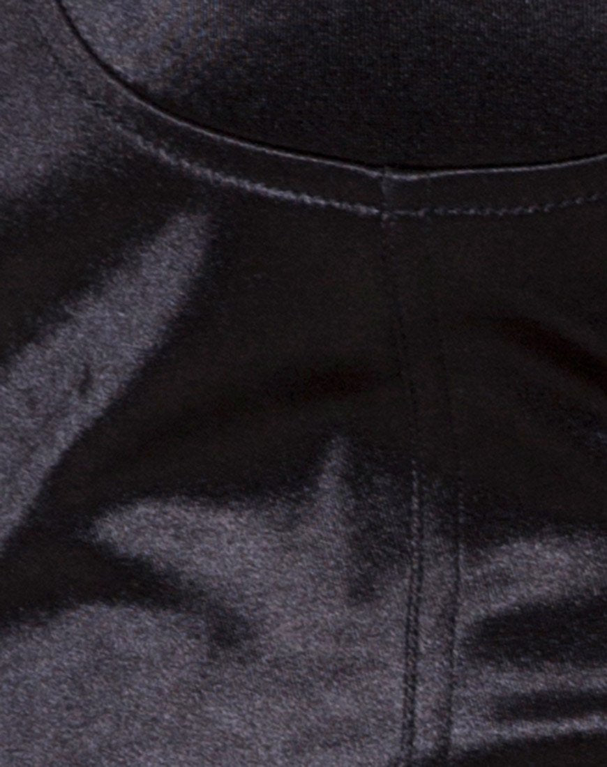 Image of Shisui Tube Top in Satin Black