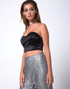Image of Prague Trouser in Mini Cluster Sequin Silver