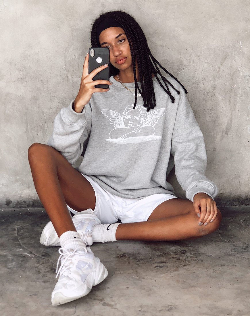 Image of Glo Sweatshirt in Grey Marl Angelo