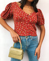 Image of Moria Top in Falling For You Floral Red