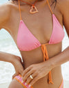 image of Pamita Bikini Top in Pink Terry