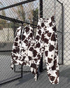 Image of Basta Jogger in Cow Hide Brown/White