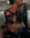Image of MOTEL X IRIS Stivi Crop Top in Abstract Camo