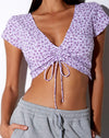 Image of Raeto Top in Ditsy Rose Lilac