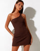 Image of Rapa Bodycon Dress in Knit Chocolate