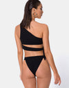 Image of Rawlins Bikini Top in Crinkle Rib Black