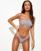 Image of Reema Bikini Top in Retro Tile