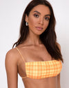 Image of Reema Tube Bikini Top in Checking it Out Orange