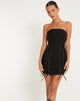 image of Alisa Mini Dress in Tailoring Black