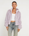 Image of Banowa Zip Up Jacket in Lilac