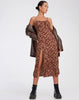 IMAGE OF Cypress Maxi Dress in Earthy Floral Brown