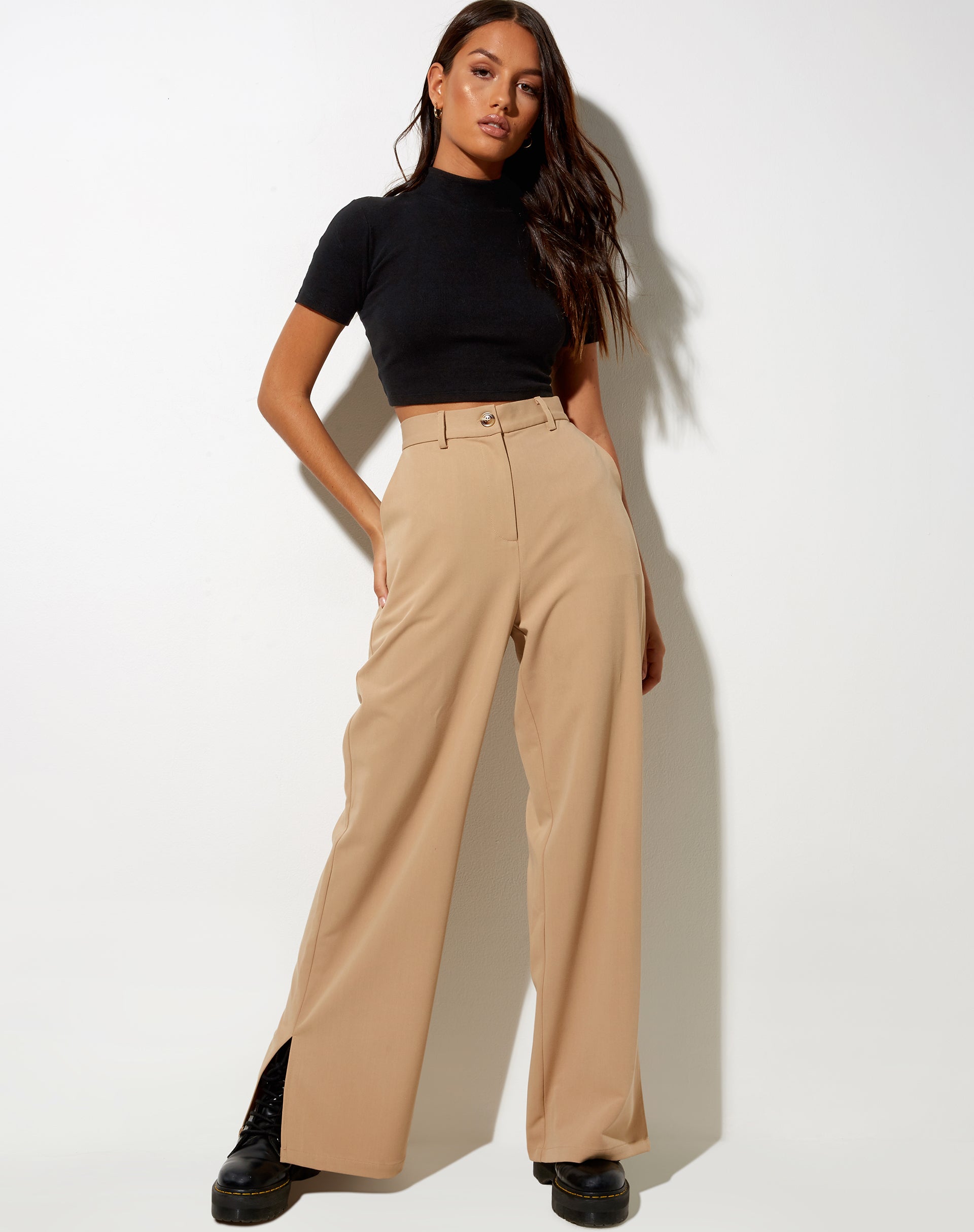 Image of Gege Trouser in Almond