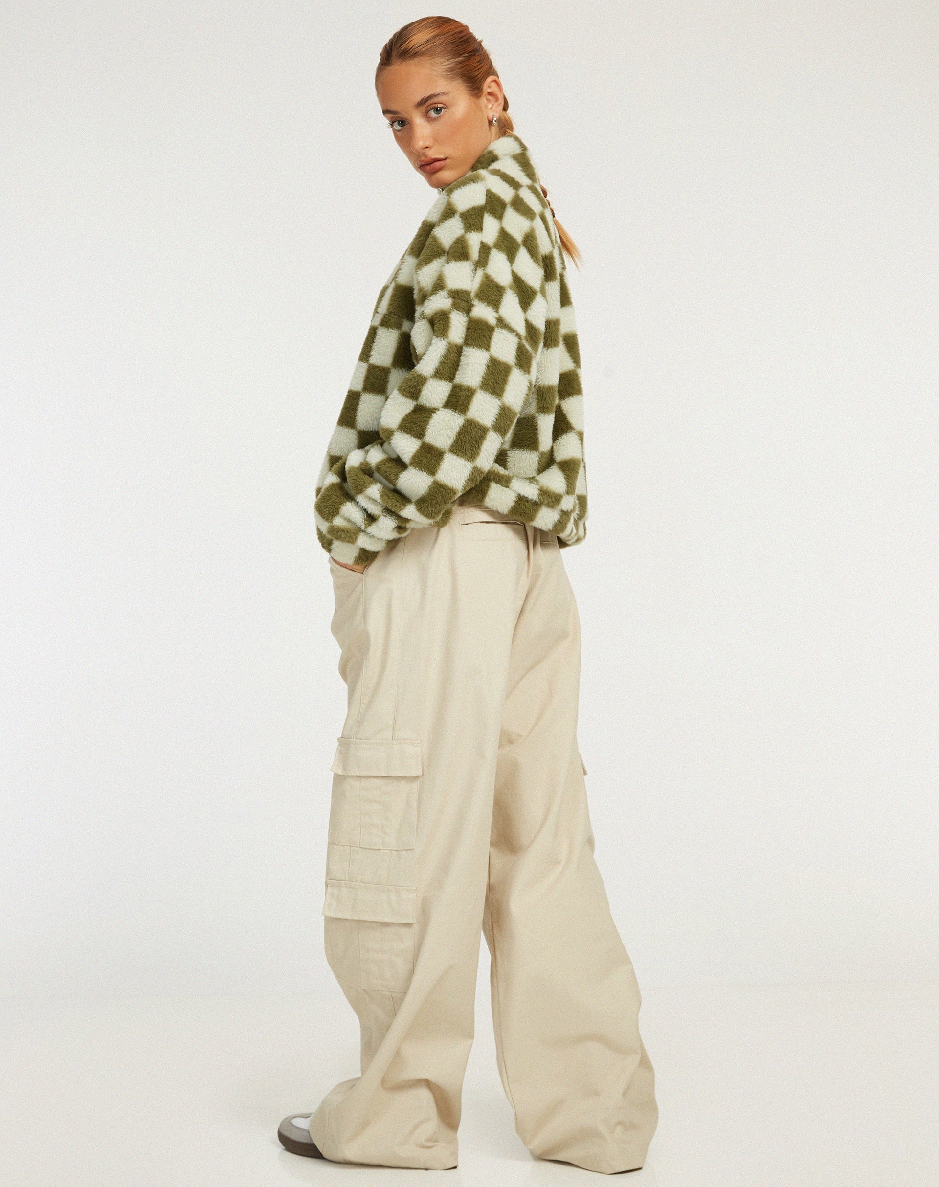 Image of Nero Jacket in Checkered Sage
