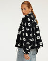 Image of Nero Jacket in Daisy Black and White