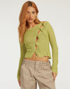 image of Potina Long Sleeve Cardi in Lime