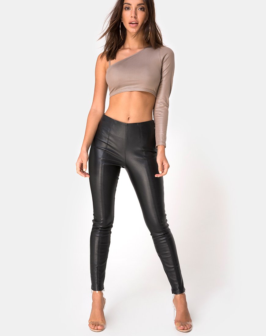 Image of Rhi Top in Cocoa Spandex
