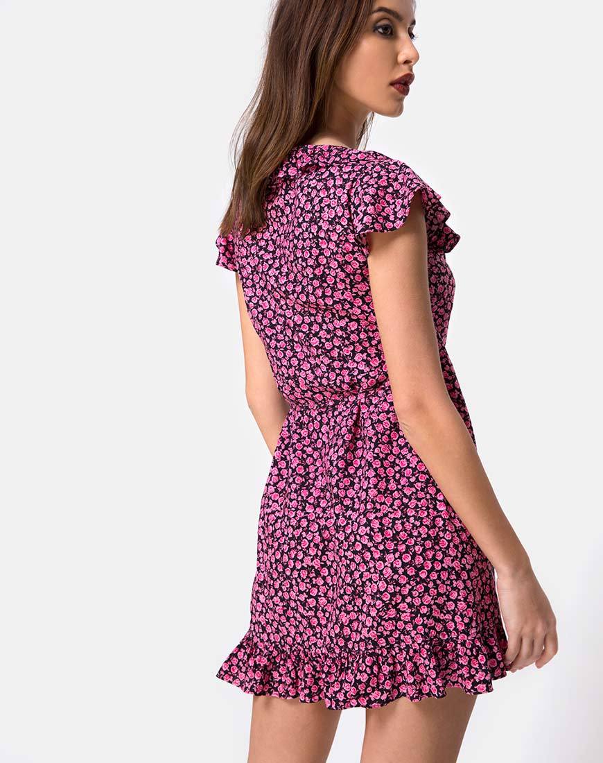 Image of Rica Dress in Ditsy Rose Pink