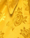 Image of Roppan Slip Dress in Satin Mustard Rose