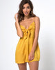 Image of Roppan Slip Dress in Satin Mustard