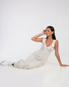 image of Rufiso Midi Dress in Pretty Petal Ivory