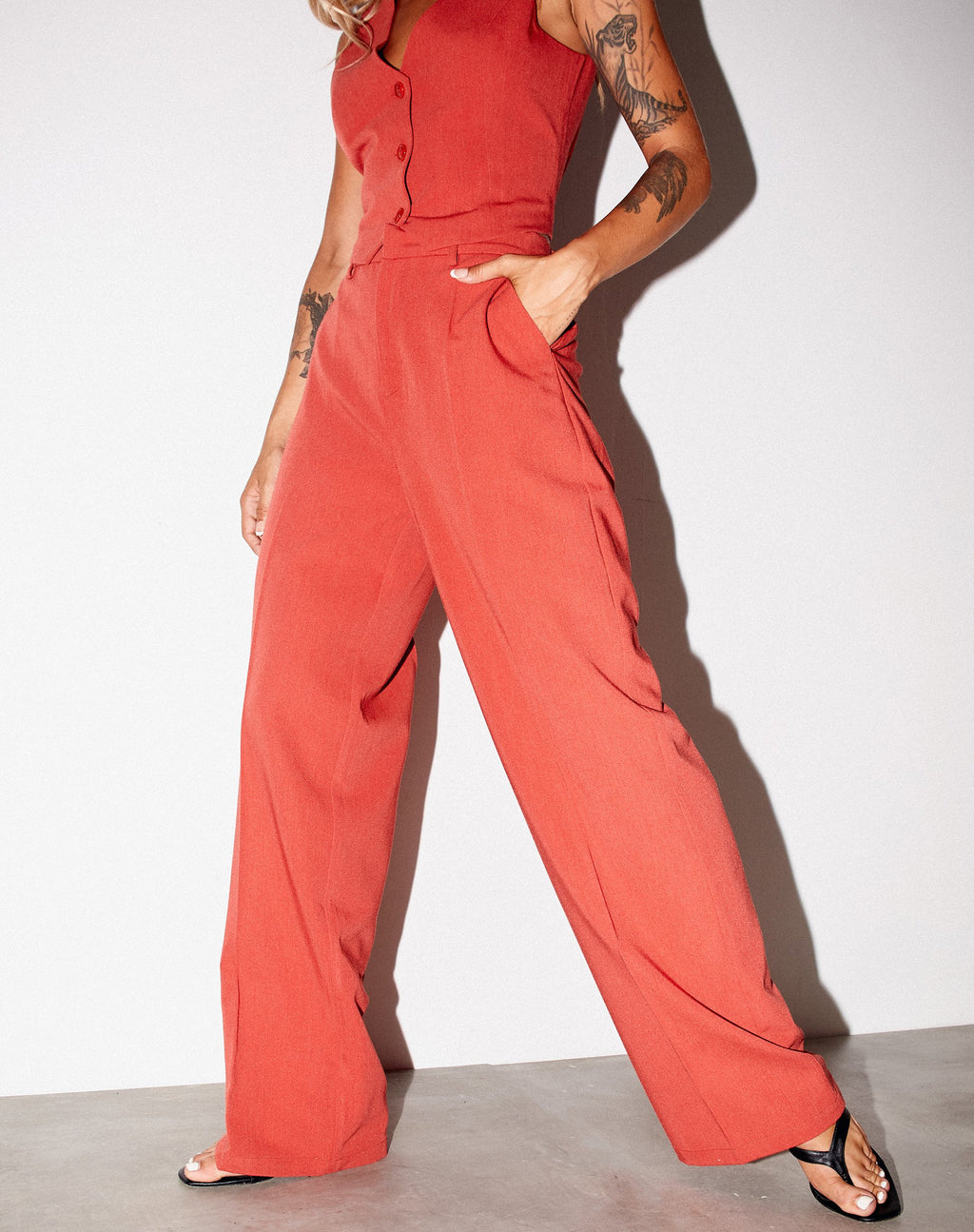 Abba Trouser in Red