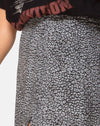 Image of Saika Midi Skirt in Ditsy Leopard Grey