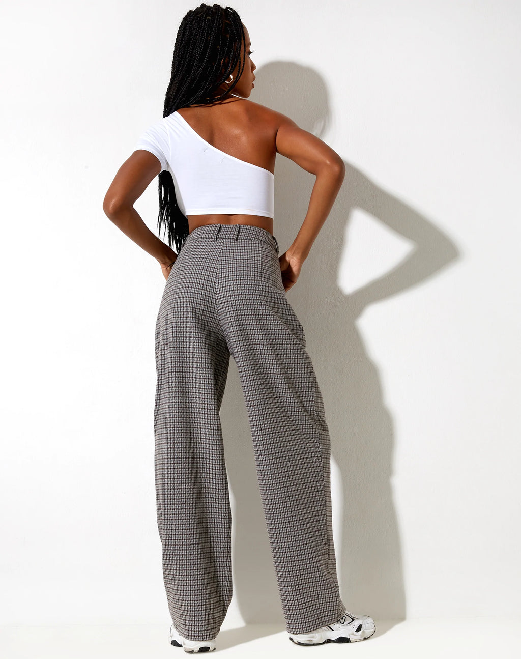 Sakila Trouser in Wool Grey and Black