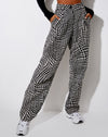 Image of Sakila Trouser in Wavey Dogtooth
