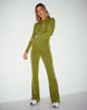 IMAGE OF Salish Jumpsuit in Crepe Lime