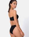 Image of Samara Bikini Top in Crinkle Rib Black