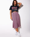 Image of Sanya Midi Skirt in Floral Fun Pink