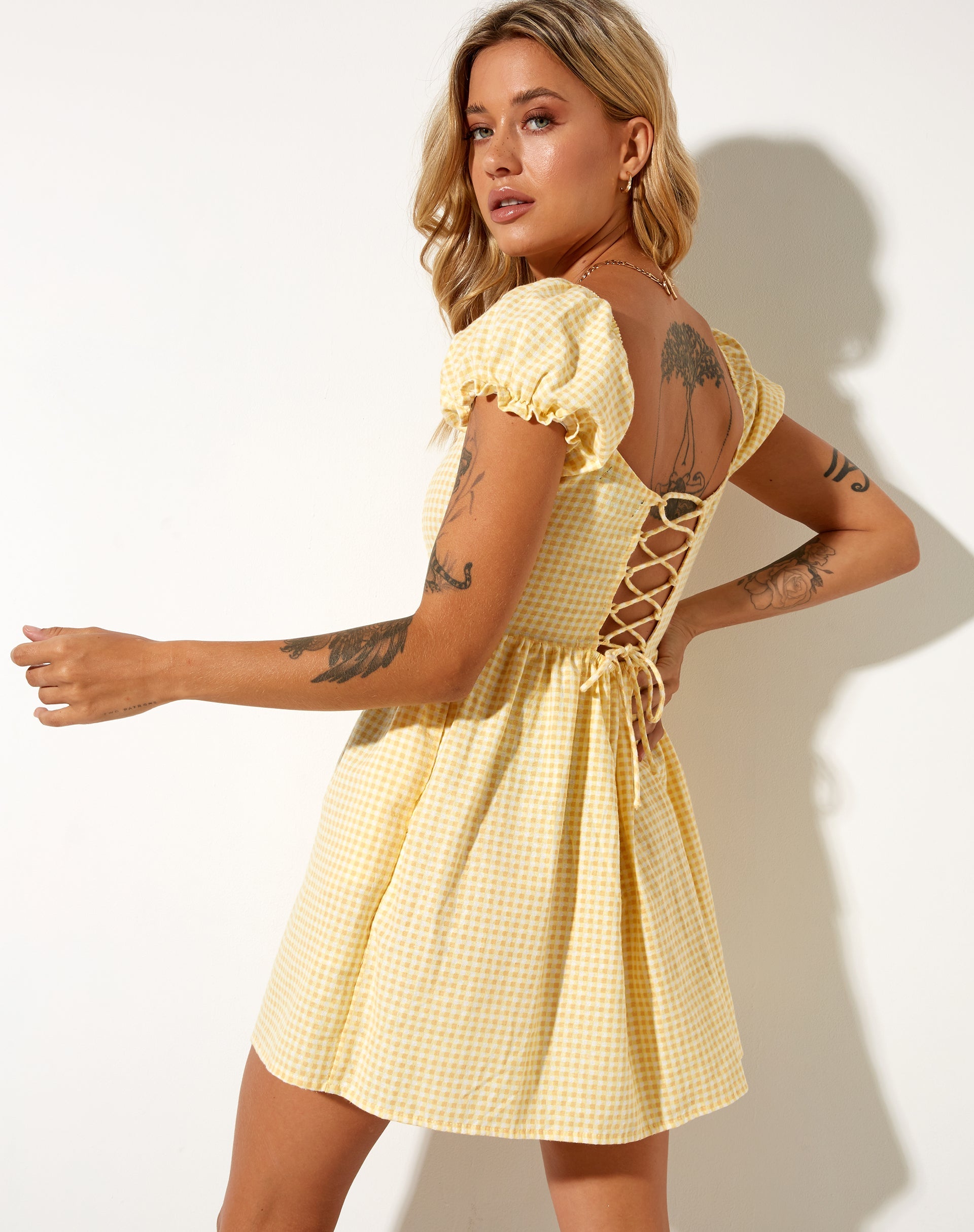 short yellow skater dress Sunny Yellow Skater Dress