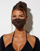 Image of Face Mask in Dark Boa Brown