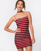 Image of Selah Bodycon Dress in Sunset Stripe Horizontal