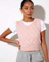 Image of Shala Tank Top in Diamond and Heart Pink