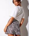 Image of Shenka Mini Skirt in Zebra Vertical
