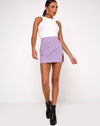 Image of Sheny Mini Skirt in Daisy Field Lavender