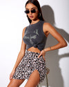 Image of Sheny Mini Skirt in Pink Panther