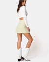 Image of Sheny Mini Skirt in Sage Check