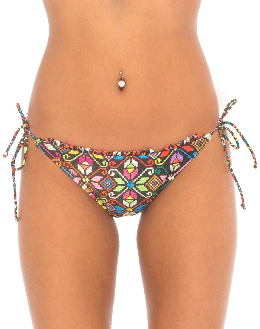 Image of Sherbet Triangle Bikini Bottoms in La Boheme
